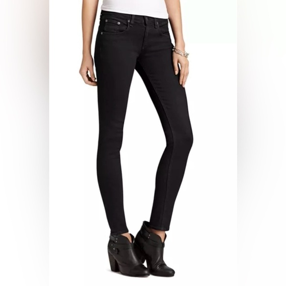 Rag & Bone High Rise Skinny Dark Wash Coal Jeans 29 - Picture 1 of 11